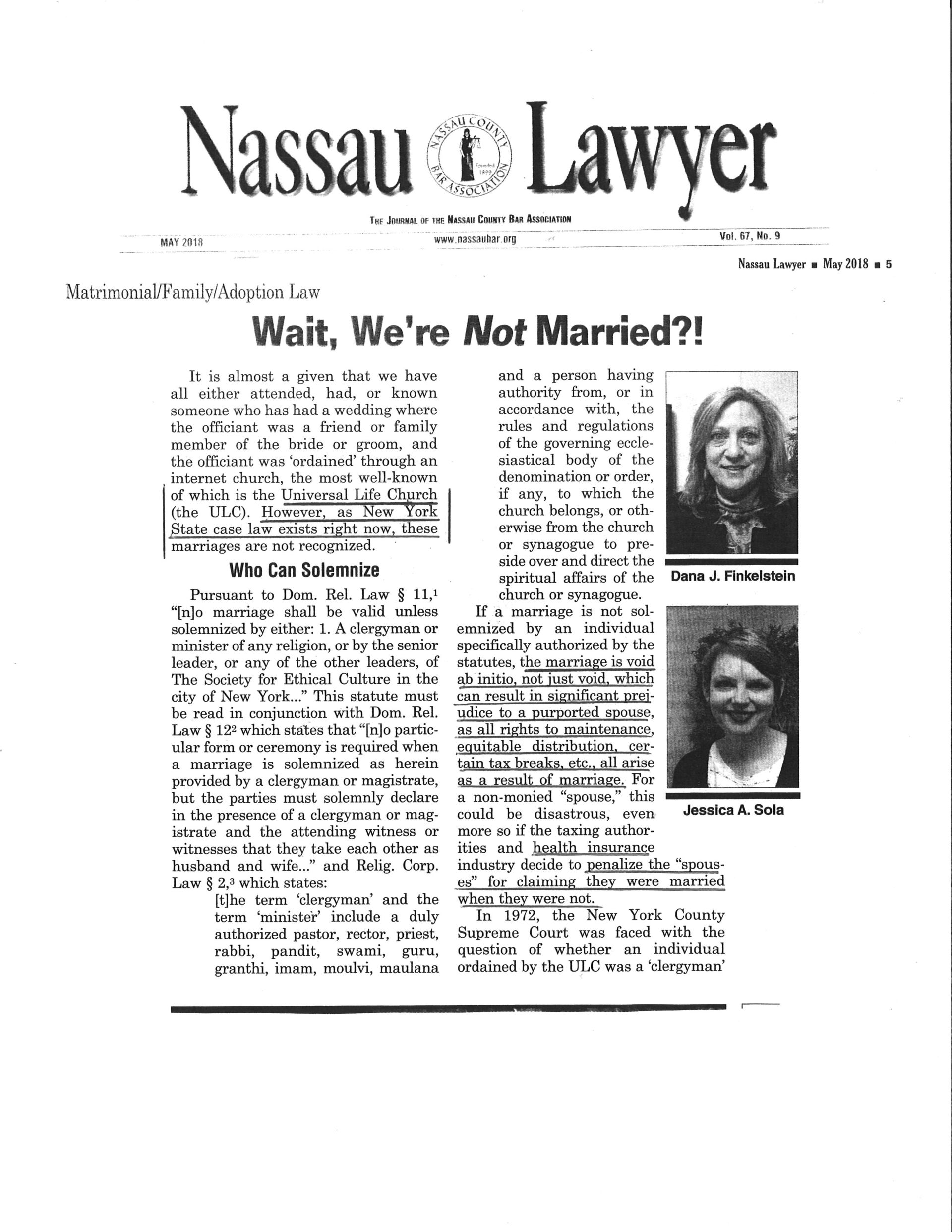 Wedding Officiant NY Long Islant Nassau Lawyer Article-2381